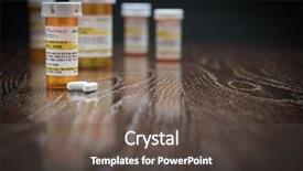  Presentation with labels - Slide set with medis - variety of non-proprietary prescription medicine background and a dark gray colored foreground