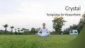  Presentation with sensuality woman black angel relaxing - Colorful slide deck enhanced with meditation free - healthy woman relaxing while meditating backdrop and a sky blue colored foreground