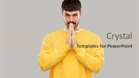  Presentation with mindfulness - Beautiful presentation theme featuring meditation-faith-and-mindfulness-concept backdrop and a lemonade colored foreground