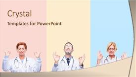  Presentation with professional - Theme consisting of meditation gesture with fingers yoga background and a  colored foreground