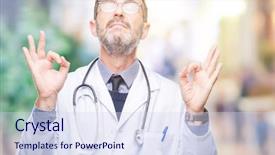  Presentation with renal cancer kidney medical concept - Theme with meditation gesture with fingers yoga background and a  colored foreground