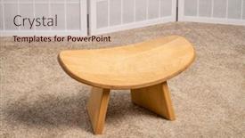  Presentation with kneeling - Slide deck enhanced with meditation-kneeling-bench-to-sit background and a soft green colored foreground