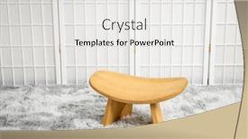  Presentation with kneeling - PPT theme featuring meditation-kneeling-bench-to-sit background and a white colored foreground