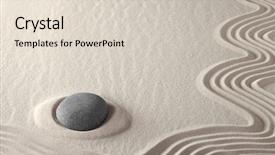  Presentation with rock balance - Cool new presentation with meditation stone japanese zen garden backdrop and a lemonade colored foreground