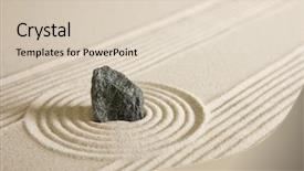  Presentation with rock - Cool new presentation with meditation stones - mini rock garden backdrop and a lemonade colored foreground