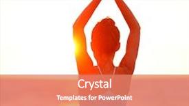  Presentation with calm sea - Amazing slide deck having meditation yoga woman meditating at beach sunset or sunrise relaxing in yoga pose serene relaxed female yoga instructor in calm nature sea scene from big island hawaii usa backdrop and a coral colored foreground