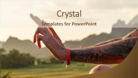  Presentation with meditation - Cool new theme with yoga india - meditation backdrop and a cream colored foreground