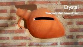  Presentation with pottery - Presentation theme featuring mediterranan mailbox with clay jar background and a  colored foreground