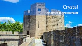  Presentation with antique france - Amazing slide set having mediterranean-coast-of-france-walking backdrop and a teal colored foreground