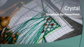  Presentation with handcraft - Slide set enhanced with meekness - bobbin lace is a centuries-old background and a gray colored foreground