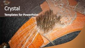  Presentation with handcraft - Beautiful PPT layouts featuring meekness - bobbin lace is a centuries-old backdrop and a tawny brown colored foreground