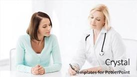  Presentation with medical concept - Cool new slides with family meeting - healthcare and medical concept backdrop and a white colored foreground