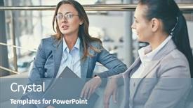  Presentation with image cardiovascular disease - Cool new slides with meeting - image pensive businesswoman clipboard backdrop and a seafoam green colored foreground