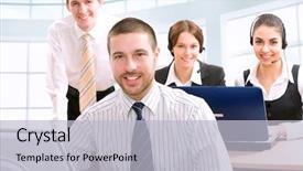  Presentation with multiracial team of young doctors stacking hands - Beautiful PPT layouts featuring meeting - young successful businessman team backdrop and a light blue colored foreground