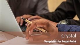  Presentation with african people - PPT theme featuring meeting african people african people having a meeting brainstorming new projects background and a tawny brown colored foreground