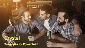  Presentation with bachelor - Slides featuring meeting bars - people leisure friendship and bachelor background and a tawny brown colored foreground