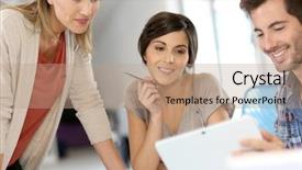  Presentation with architects - Amazing PPT theme having meeting briefing - workteam of architects in office backdrop and a  colored foreground