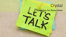  Presentation with board meeting - Audience pleasing slides consisting of meeting invitation - communication concept - let us backdrop and a yellow colored foreground