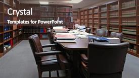  Presentation with conference table microphones - PPT layouts featuring meeting library - conference room table with several background and a  colored foreground