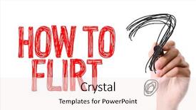  Presentation with compensation management hand marker - Slide deck enhanced with meeting request - hand with marker writing how background and a sky blue colored foreground