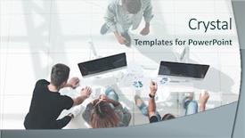  Presentation with work the word in your life - Slide set enhanced with meeting request - young manager makes a report background and a sky blue colored foreground