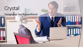  Presentation with skeletons - Audience pleasing presentation consisting of meeting with boss and skeletons backdrop and a white colored foreground