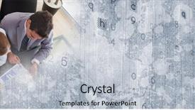  Presentation with matrix - Amazing presentation design having meeting with grey texture transition backdrop and a  colored foreground