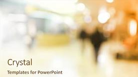 Presentation with shopping - Presentation theme featuring mega - interior of shopping center background and a cream colored foreground
