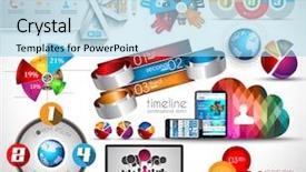  Presentation with infographic - Audience pleasing presentation consisting of highlighted in red on earth backdrop and a tawny brown colored foreground.