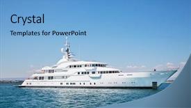  Presentation with motor - Colorful theme enhanced with mega motor yacht backdrop and a light blue colored foreground