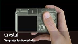  Presentation with black lcd or led tv - Audience pleasing PPT theme consisting of mega pixels - lcd of compact camera backdrop and a wine colored foreground