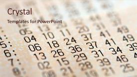  Presentation with lottery ticket - Cool new slide set with mega wealth - close-up of lottery ticket backdrop and a lemonade colored foreground