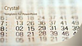  Presentation with lottery ticket - Presentation design enhanced with mega wealth - close-up of lottery ticket background and a  colored foreground