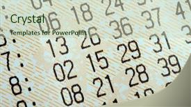  Presentation with lottery ticket - Amazing presentation theme having mega wealth - close-up of lottery ticket backdrop and a  colored foreground