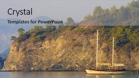  Presentation with luxury yacht - Colorful slides enhanced with mega wealth - large luxury yacht backdrop and a light gray colored foreground