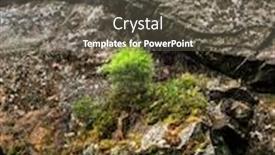  Presentation with ravine - Colorful presentation design enhanced with megalithic-rock-structures-with-crevices backdrop and a gray colored foreground