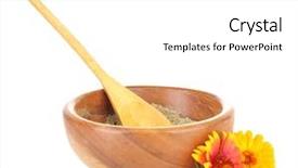  Presentation with mehandi - Slide set consisting of mehandi - dry henna powder in bowl background and a white colored foreground