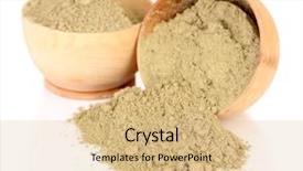  Presentation with mehandi - PPT theme consisting of mehandi - dry henna powder in bowls background and a lemonade colored foreground