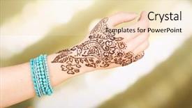  Presentation with process - Beautiful presentation featuring mehensdi - process of applying mehndi backdrop and a lemonade colored foreground