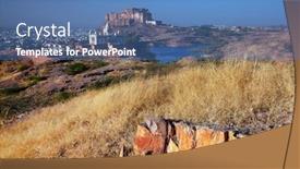  Presentation with india fort - Presentation consisting of mehrangarh-fort-in-jodhpur-rjasthan background and a teal colored foreground