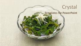  Presentation with seaweed - Cool new slide deck with mekabu-no-sunomono-vinegared-wakame backdrop and a lemonade colored foreground