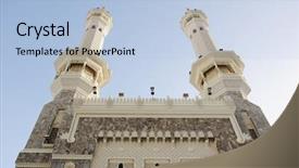  Presentation with kaaba mecca - Amazing theme having mekka - mecca - july 21 kaaba backdrop and a light blue colored foreground