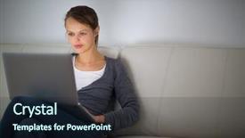  Presentation with computer vision and image processing - Colorful PPT layouts enhanced with melatonin - pretty young woman using her backdrop and a wine colored foreground