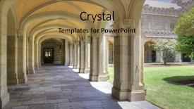  Presentation with arches - Cool new presentation theme with melbourne - arches in university building backdrop and a coral colored foreground