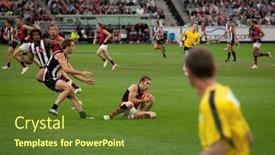  Presentation with australia melbourne - Cool new presentation theme with melbourne-april-25-essendon-s backdrop and a tawny brown colored foreground