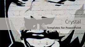  Presentation with urban art - Beautiful slides featuring personal hygiene - set of body care products backdrop and a yellow colored foreground