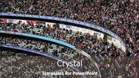  Presentation with lead - Cool new presentation theme with melbourne-august-31-crowd backdrop and a dark gray colored foreground