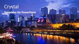  Presentation with melbourne - Cool new slide deck with melbourne-australia-february-22-2014 backdrop and a cobalt blue colored foreground