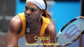  Presentation with third - Beautiful presentation theme featuring melbourne-australia-january-23-serena backdrop and a tawny brown colored foreground