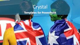  Presentation with australia melbourne - Beautiful slide deck featuring melbourne-australia-january-26-tennis backdrop and a teal colored foreground